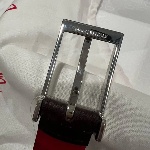 New Christian Louboutin Dark Brown Leather Belt - Picture 11 of 14